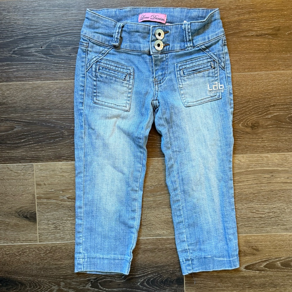 Y2K girls capri jeans
